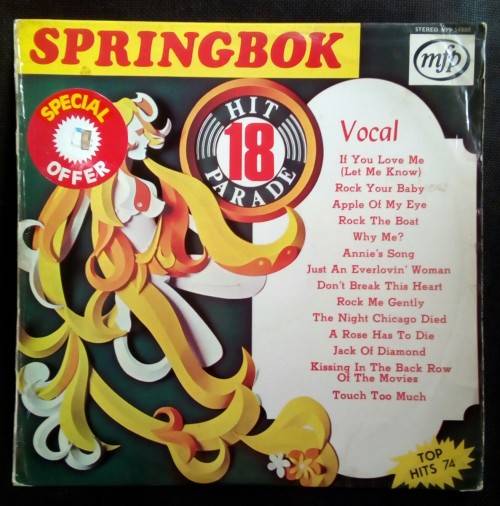 Springbok Hit Parade Vol.18 LP Vinyl Record