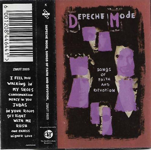 Depeche Mode - Songs Of Faith And Devotion Cassette Tape