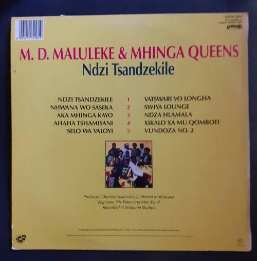 M.D. Maluleke & Mhinga Queens - Ndzi Tsandzekile LP Vinyl Record