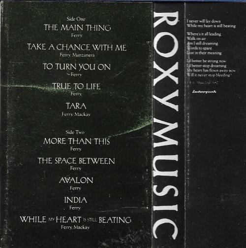 Roxy Music - Avalon Cassette Tape