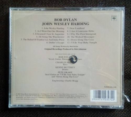 Bob Dylan - John Wesley Harding (CD) (New and Sealed)