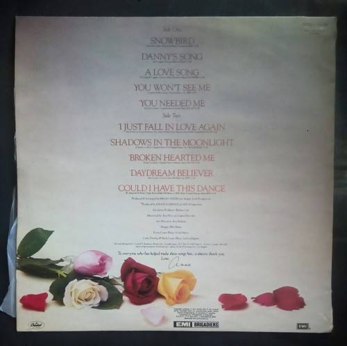 Anne Murray Greatest Hits LP Vinyl Record