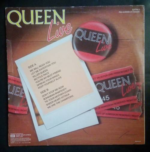 Queen - Live LP Vinyl Record