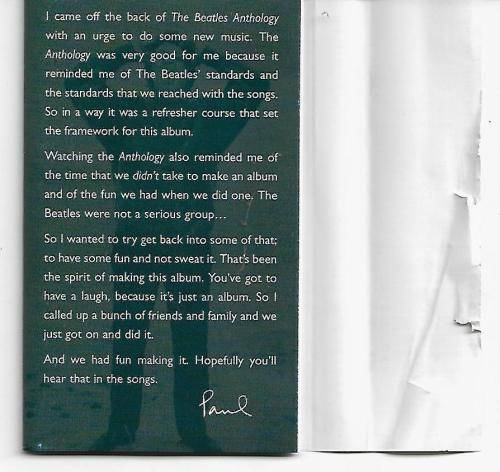 Paul McCartney - Flaming Pie Cassette Tape - UK Edition