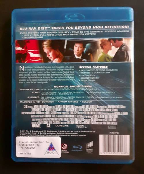 The Punisher - Tom Jane & John Travolta (Blu-ray)