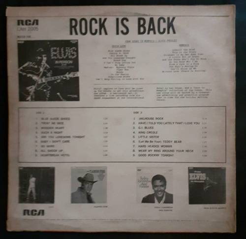 Elvis Presley - Rock Is Back - Elvis Is King! LP Vinyl Record