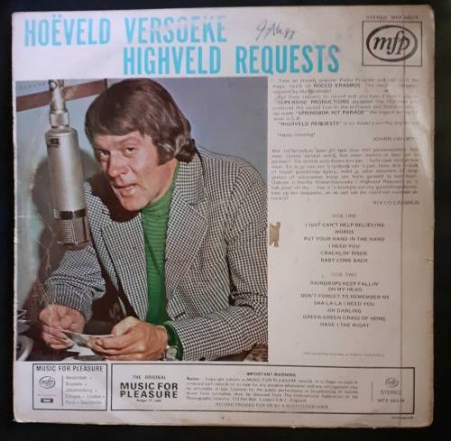 Highveld Requests LP Vinyl Record