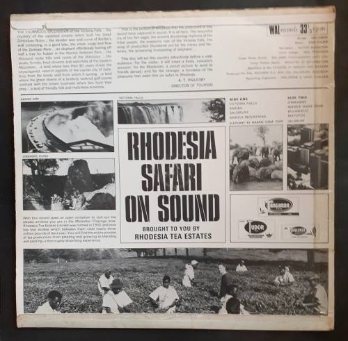 Sam Sklair - Rhodesia Safari On Sound LP Vinyl Record