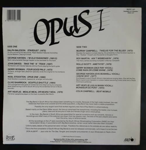 Opus I LP Vinyl Record