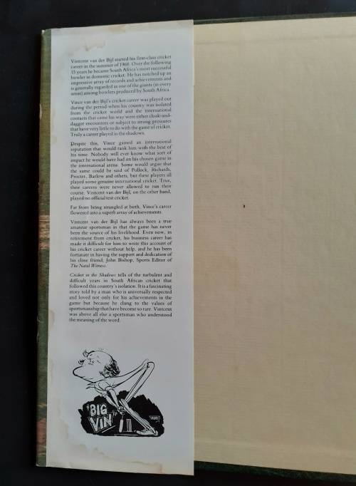 Cricket in The Shadows by Vincent van der Bijl and John Bishop (Hardcover)