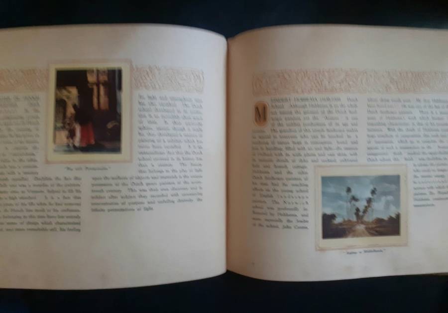 Famous Works of Art Cigarette Cards Album - Complete