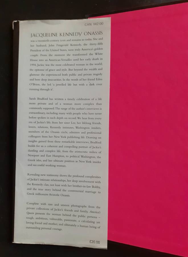 America`s Queen - The Life of Jacqueline Kennedy Onassis by Sarah Bradford (Hardcover)
