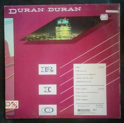 Duran Duran - Rio LP Vinyl Record - Europe Pressing
