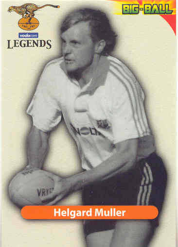 HELGARD MULLER - 2010 BIG BALL RUGBY LEGENDS CARD
