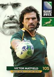 VICTOR MATFIELD - 2011 RUGBY WORLD CUP COLLECTION BASE CARD 099