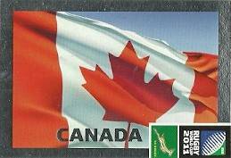 CANADA - 2011 RUGBY WORLD CUP COLLECTION FLAG CARD 013