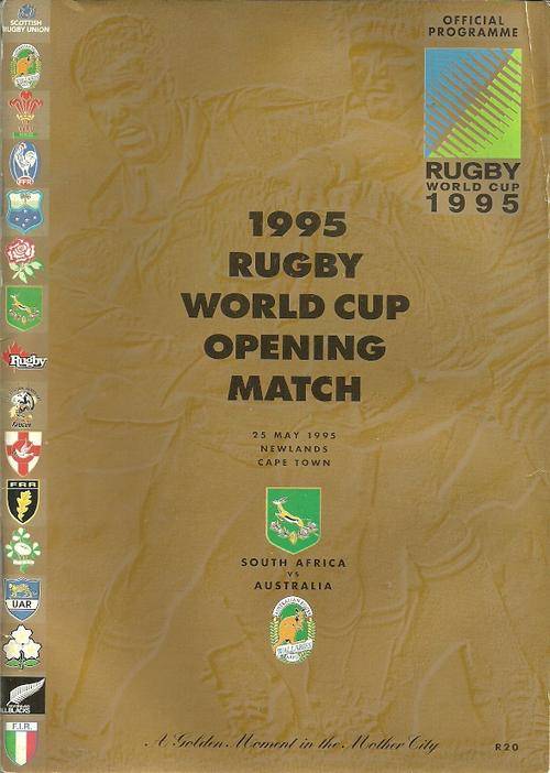 South Africa v Australia 1995 Rugby World Cup Opening Match Programme