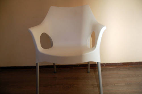 A stunning and comfortable Cafe chair available for sale (White)