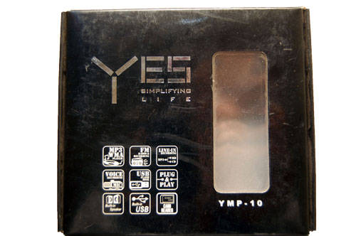 YES MP3 player box front