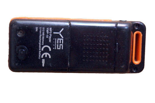 YES MP3 player bottom
