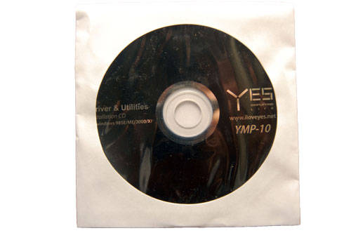 YES MP3 player software cd