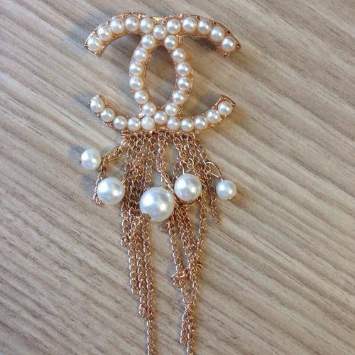 Chanel Inspired Brooch, Pearl Tassel Brooch, Brooch