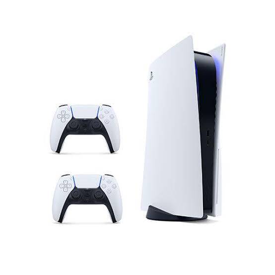 Sony PlayStation 5 PS5 Disc Edition with 2 controllers & game (excellent condition)