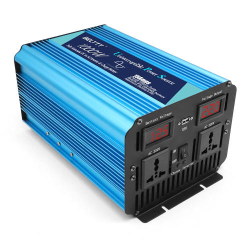 UPS 1000w Pure Sine Wave (2000w peak) Inverter with Battery charger auto switching 12Vdc to 225Vac