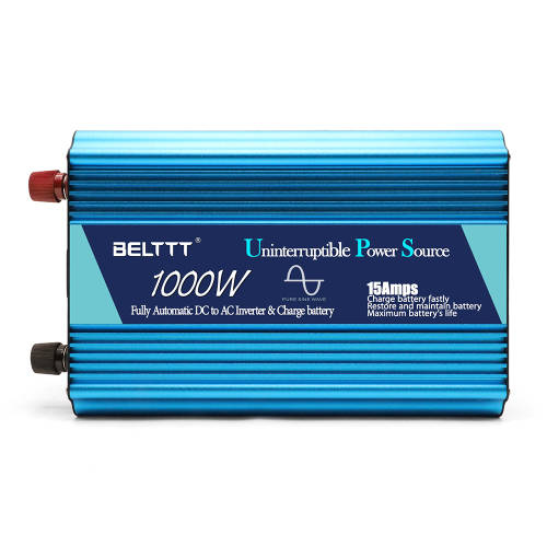 UPS 1000w Pure Sine Wave (2000w peak) Inverter with Battery charger auto switching 12Vdc to 225Vac