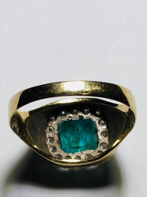 Mens Emerald Ring
