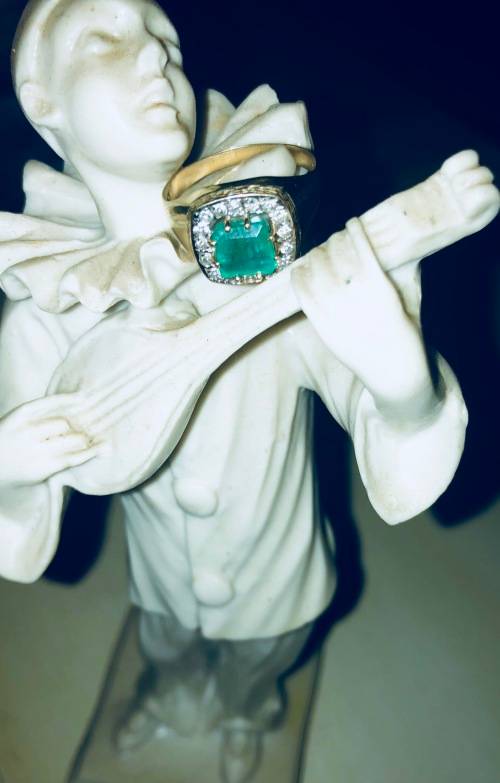 Mens Emerald Ring