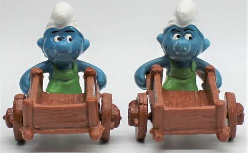 40206 - 2x Gardener SuperSmurfs - Hand-Painted Originals - Unboxed