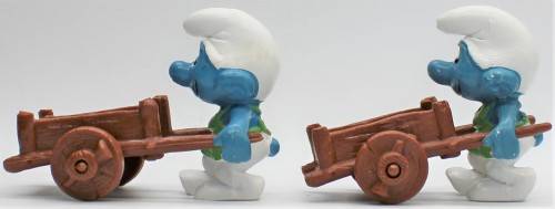 40206 - 2x Gardener SuperSmurfs - Hand-Painted Originals - Unboxed