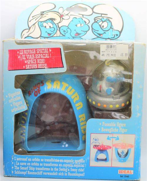 Smurf - Ideal - Rings of Saturn Smurf Toy - Licensed Peyo Product 1996