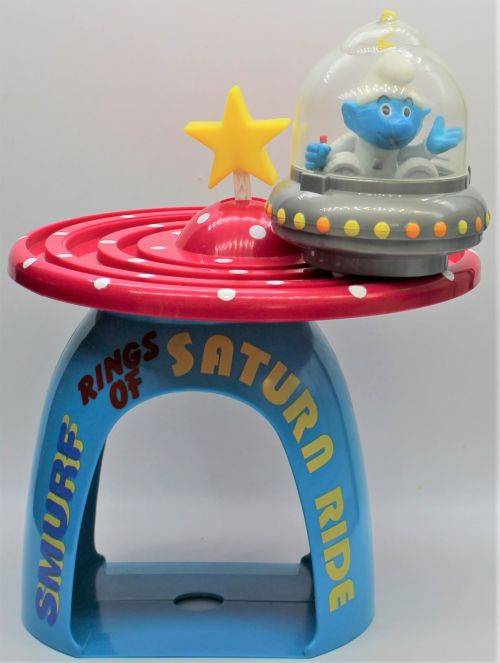 Smurf - Ideal - Rings of Saturn Smurf Toy - Licensed Peyo Product 1996
