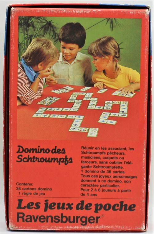 Smurf - Vintage 1983 Scarce Smurf Domino Set - Complete in Box