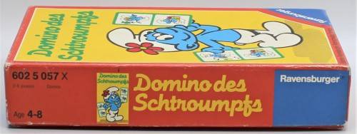 Smurf - Vintage 1983 Scarce Smurf Domino Set - Complete in Box