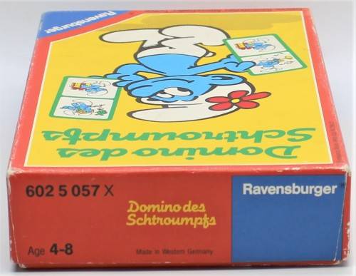 Smurf - Vintage 1983 Scarce Smurf Domino Set - Complete in Box