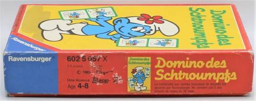 Smurf - Vintage 1983 Scarce Smurf Domino Set - Complete in Box