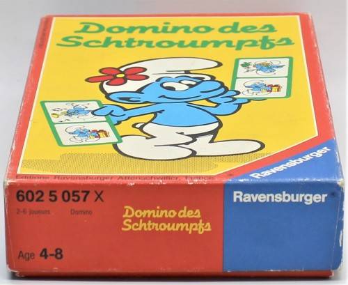 Smurf - Vintage 1983 Scarce Smurf Domino Set - Complete in Box