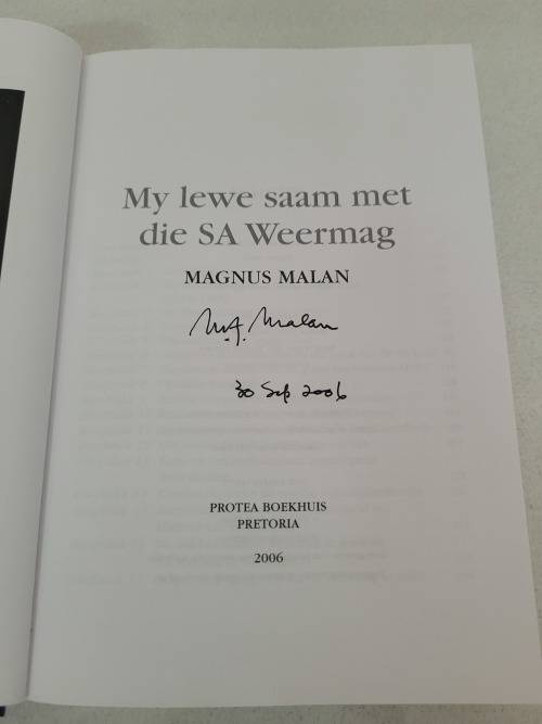Signed first copy Magnus Malan - My lewe saam met die SA weermag