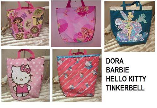 CARTOON TOTE BAGS - Lots of designs to choose from. See add. Free suprise gift with each bag!