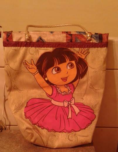CARTOON Themed Tote Bag - "DORA"