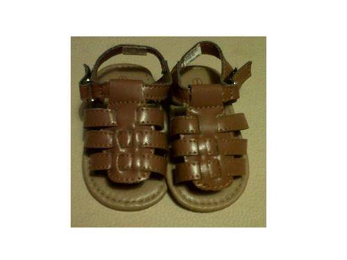 Cute Brown Sandals for Baby Boy - Size 1. Get a cute bag and toy FREE