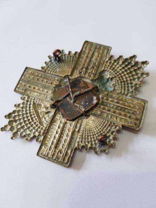 92nd Highlanders The Gordon Highlanders Victorian Cross Belt Plate.