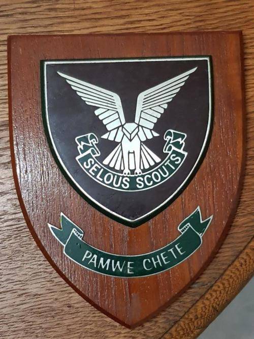 Rhodesian Selous Scouts Plaque.