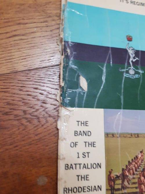 Record of Rhodesian Marches LP. The Rhodesian Army Presents.