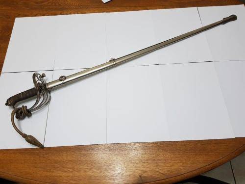 Royal Rifles Levee Sword with Sword knot.