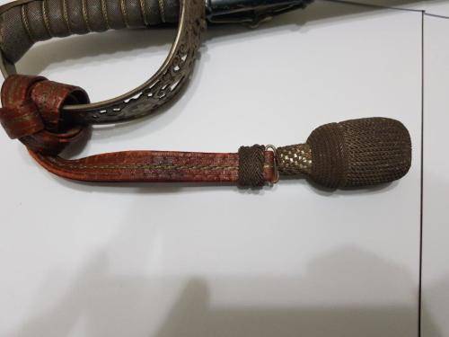 Swiss Pattern 1899 Infantry Officer's Sword with Sword knot.