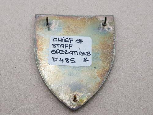 Chief of Staff Operations Shoulder Flash. Pins Intact.